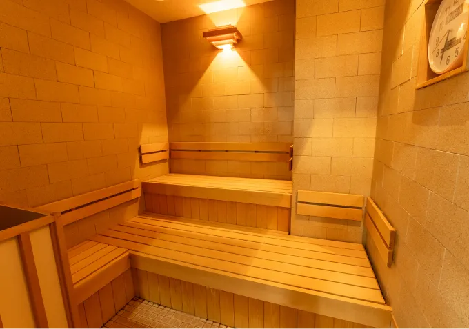 露天風呂とサウナで心もととのう