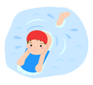 スイミングスクールイラスト